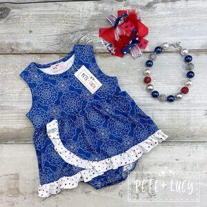 Pete & Lucy Patriotic Baby Romper